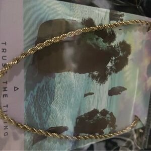 Elegant Gold Rope Chain Necklace